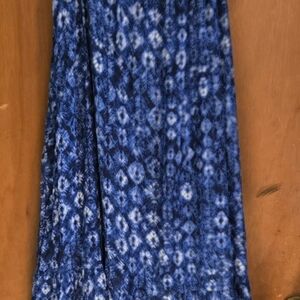 Catherines Blue Patterned Maxi Dress
